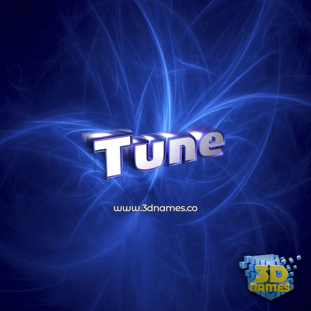 tune in Plasma style - 3D name wallpaper