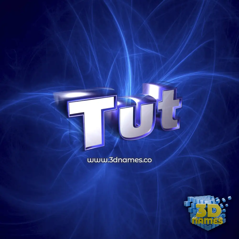 tut in Plasma style - 3D name wallpaper