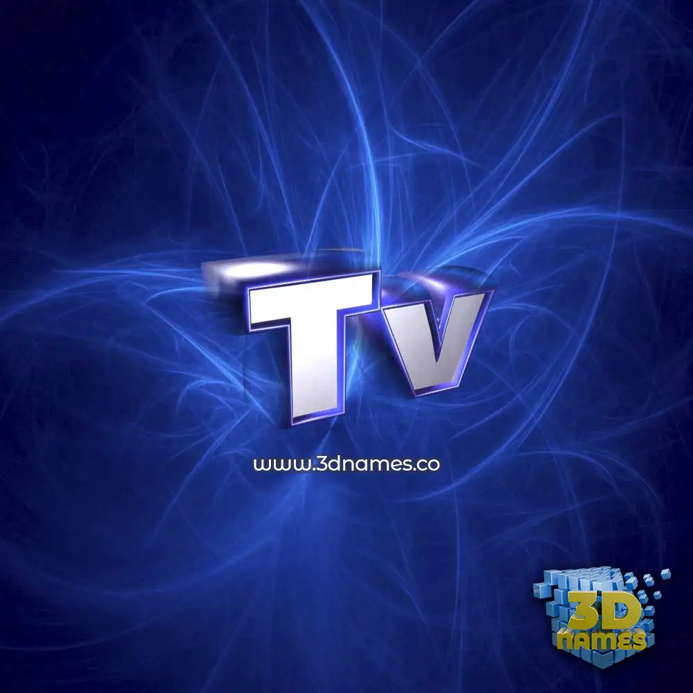 tv in Plasma style - 3D name wallpaper
