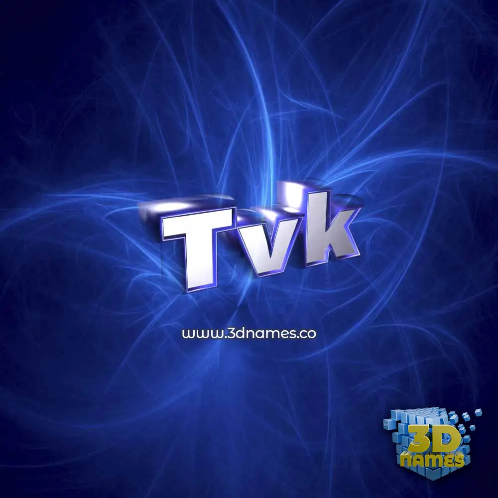 tvk in Plasma style - 3D name wallpaper