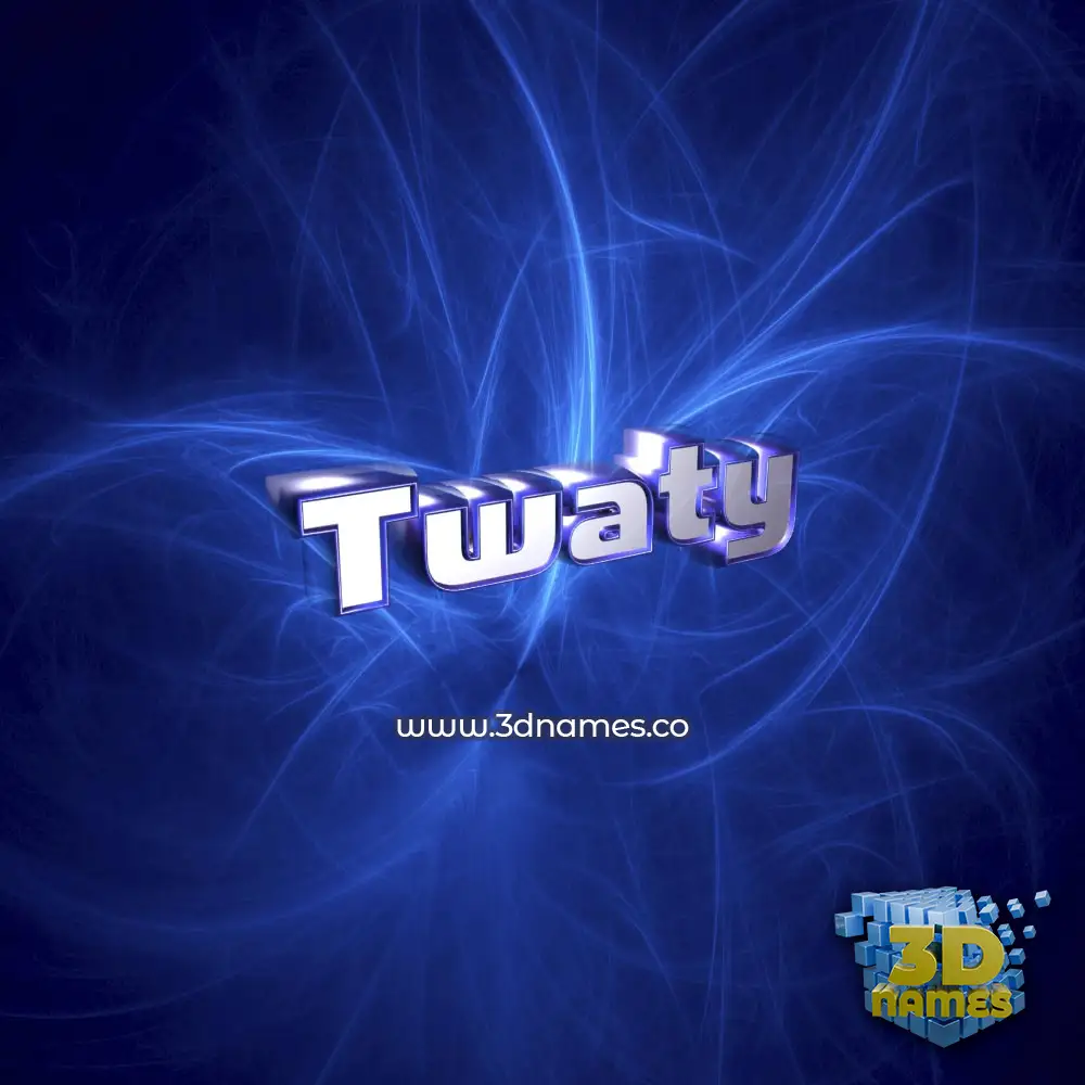 twaty in Plasma style - 3D name wallpaper