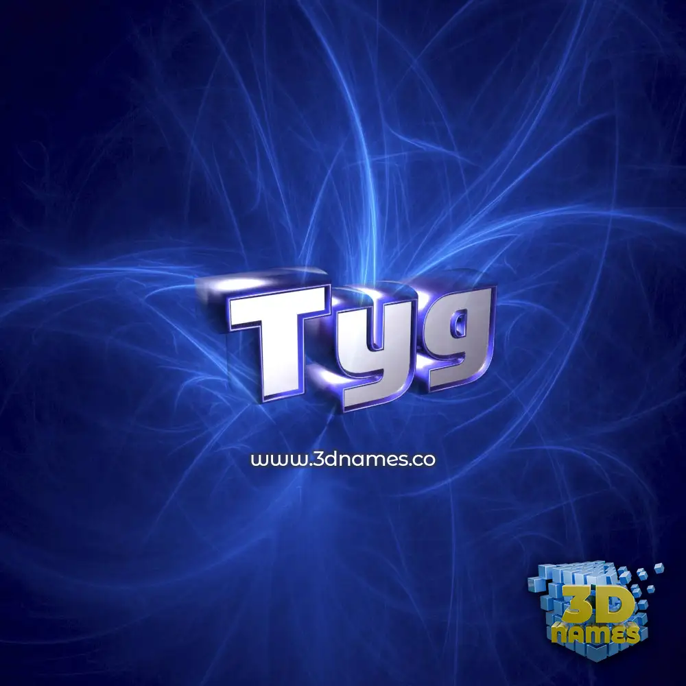 tyg in Plasma style - 3D name wallpaper