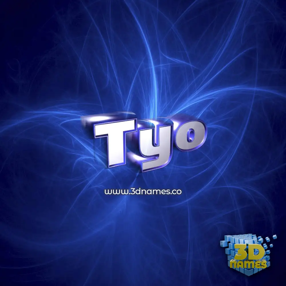 tyo in Plasma style - 3D name wallpaper