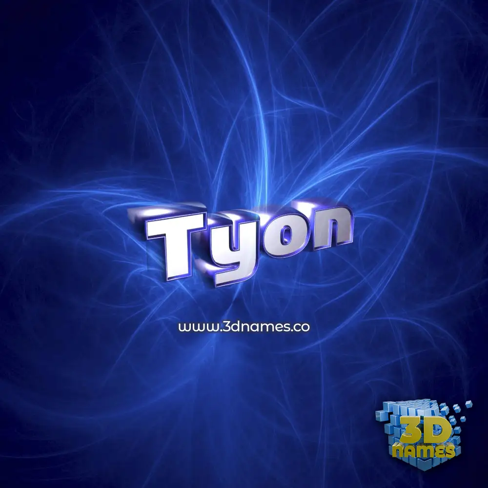 tyon in Plasma style - 3D name wallpaper