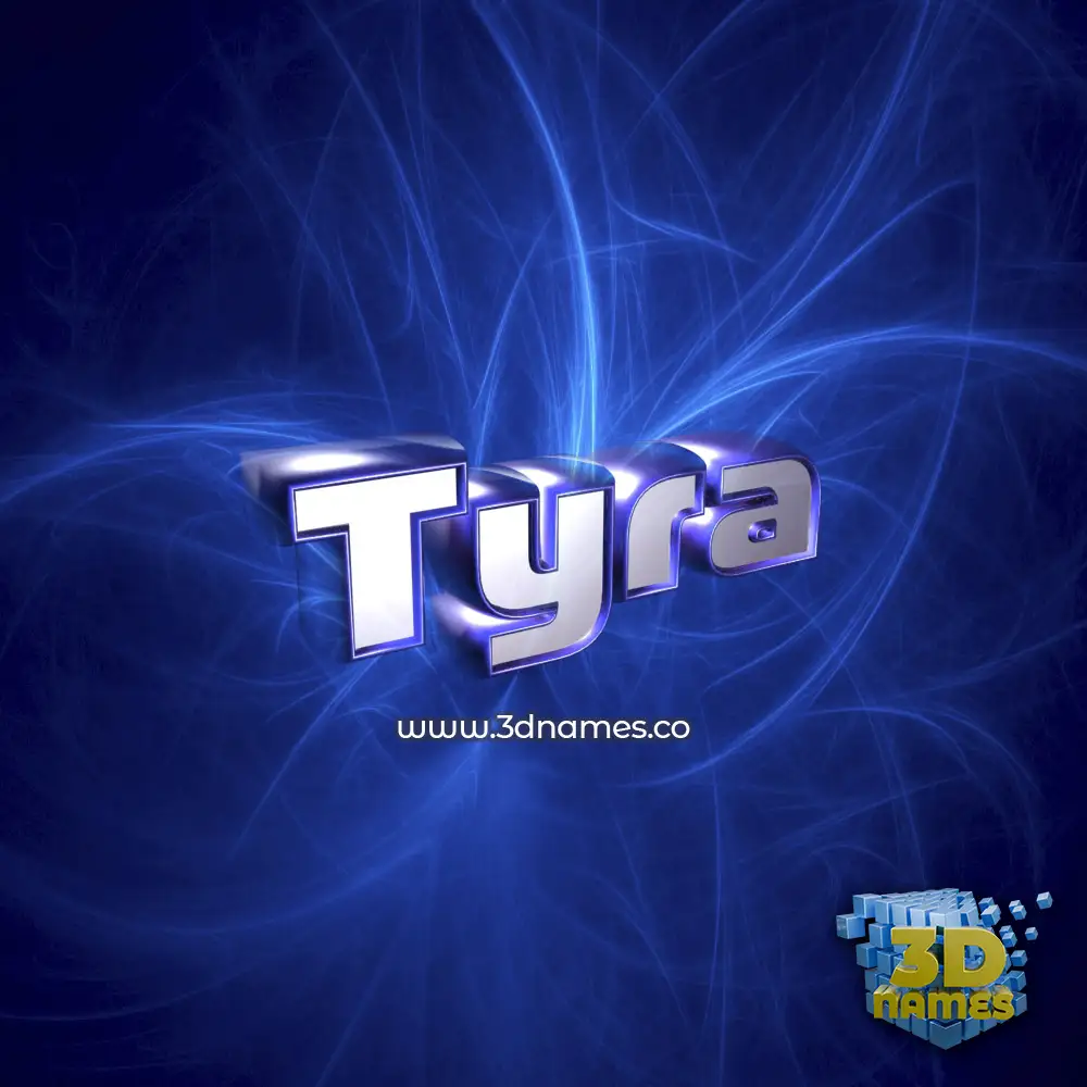 tyra in Plasma style - 3D name wallpaper