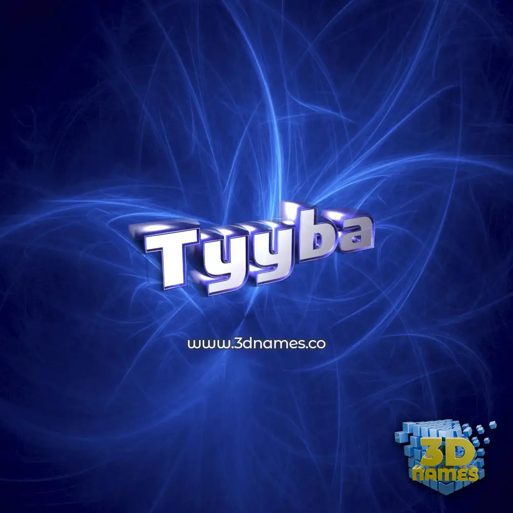 tyyba in Plasma style - 3D name wallpaper
