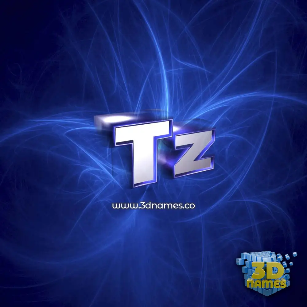 tz in Plasma style - 3D name wallpaper