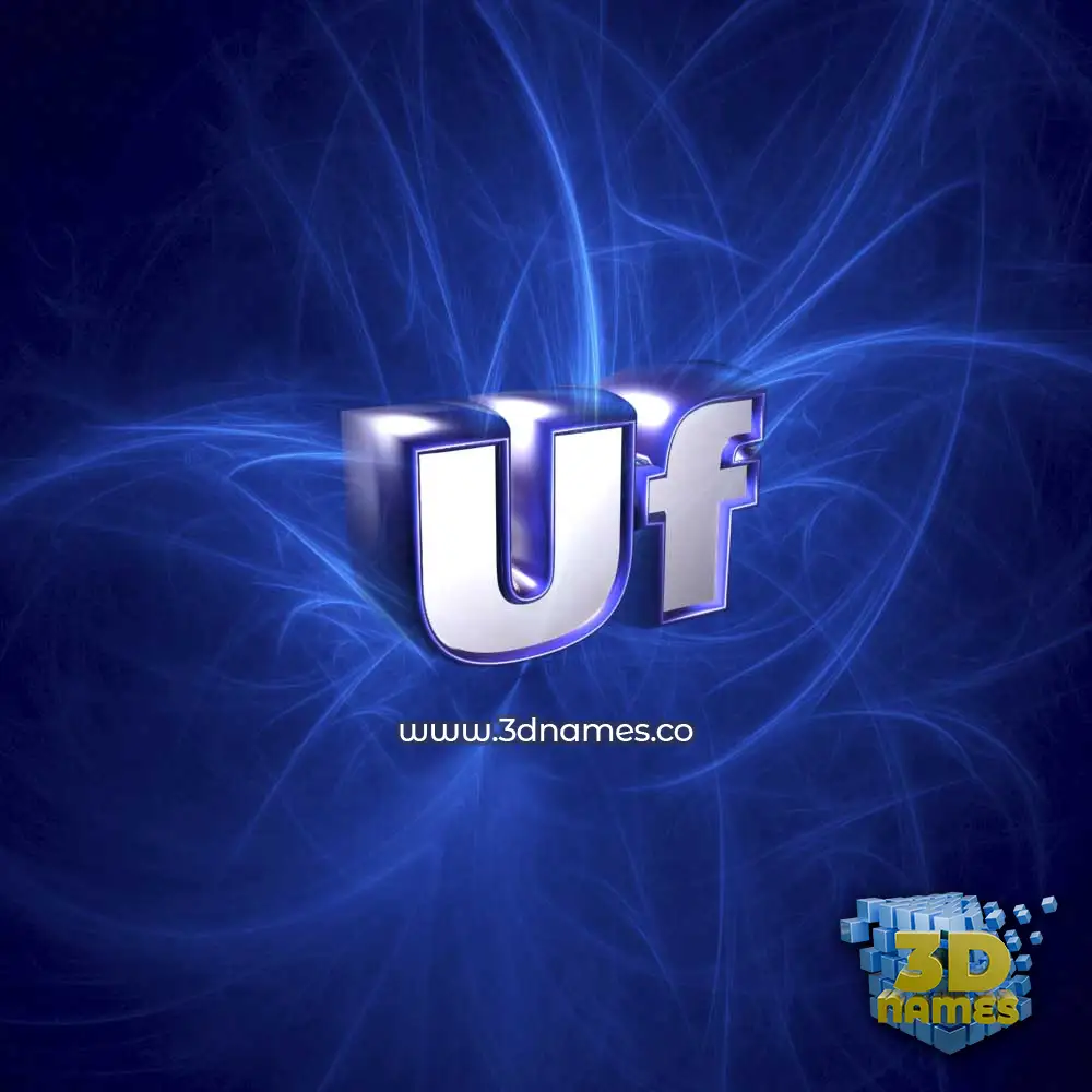 uf in Plasma style - 3D name wallpaper