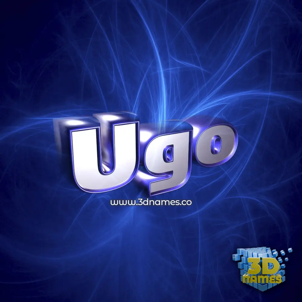 ugo in Plasma style - 3D name wallpaper