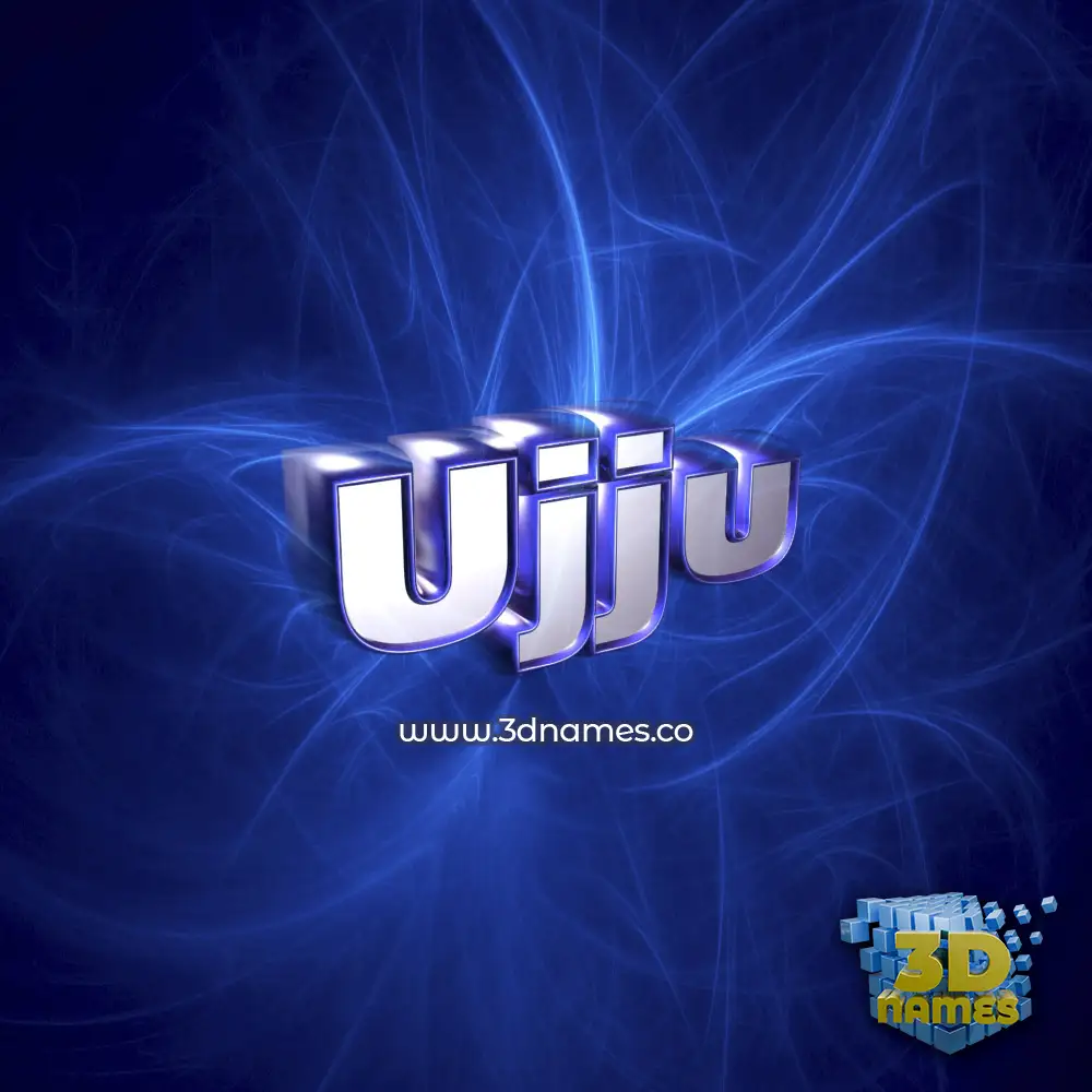 ujju in Plasma style - 3D name wallpaper