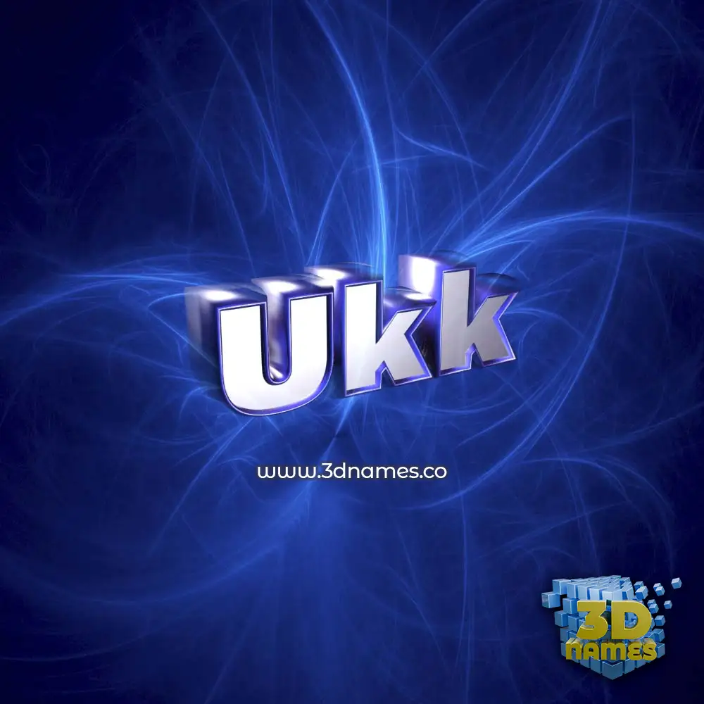 ukk in Plasma style - 3D name wallpaper