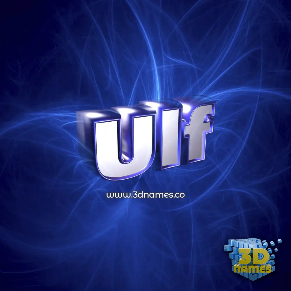 ulf in Plasma style - 3D name wallpaper