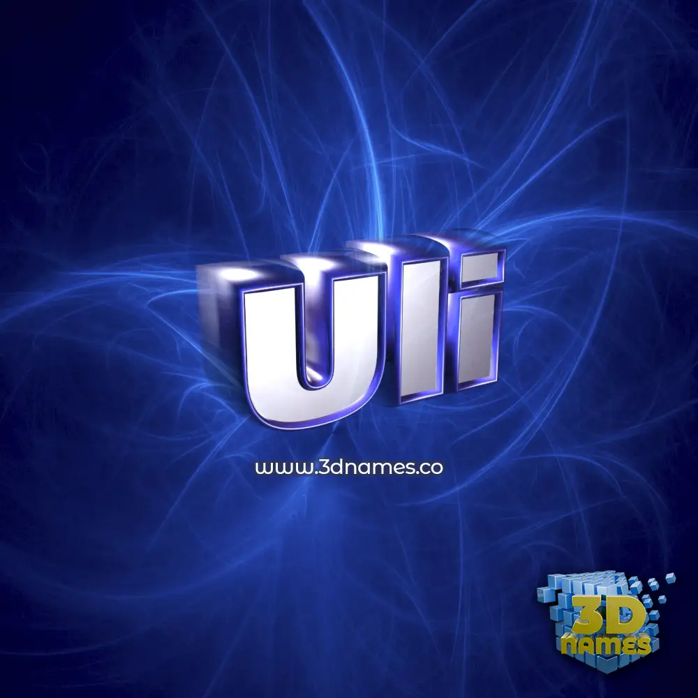 uli in Plasma style - 3D name wallpaper