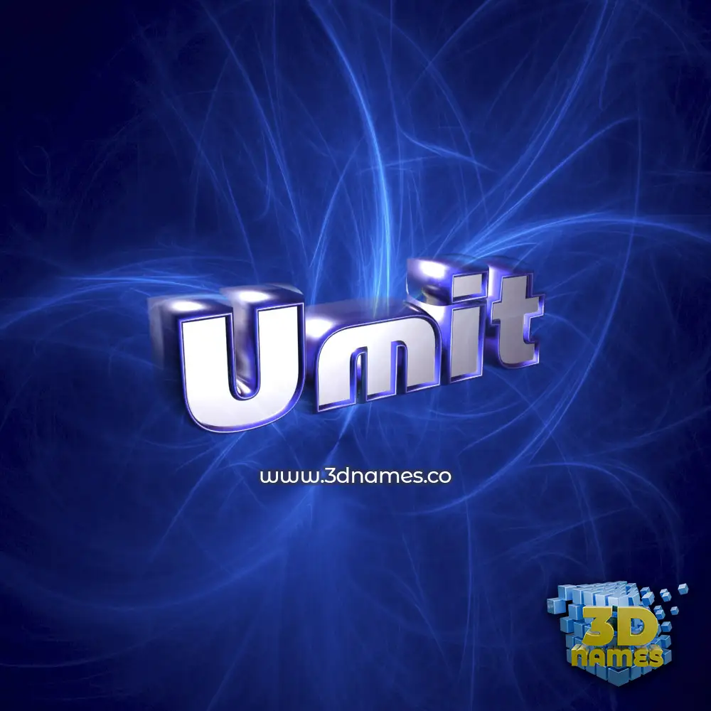 umit in Plasma style - 3D name wallpaper