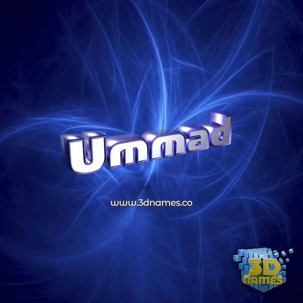 ummad in Plasma style - 3D name wallpaper