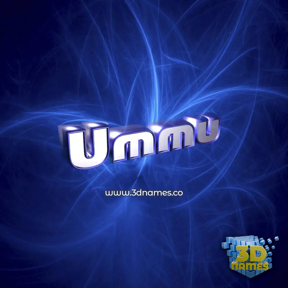 ummu in Plasma style - 3D name wallpaper