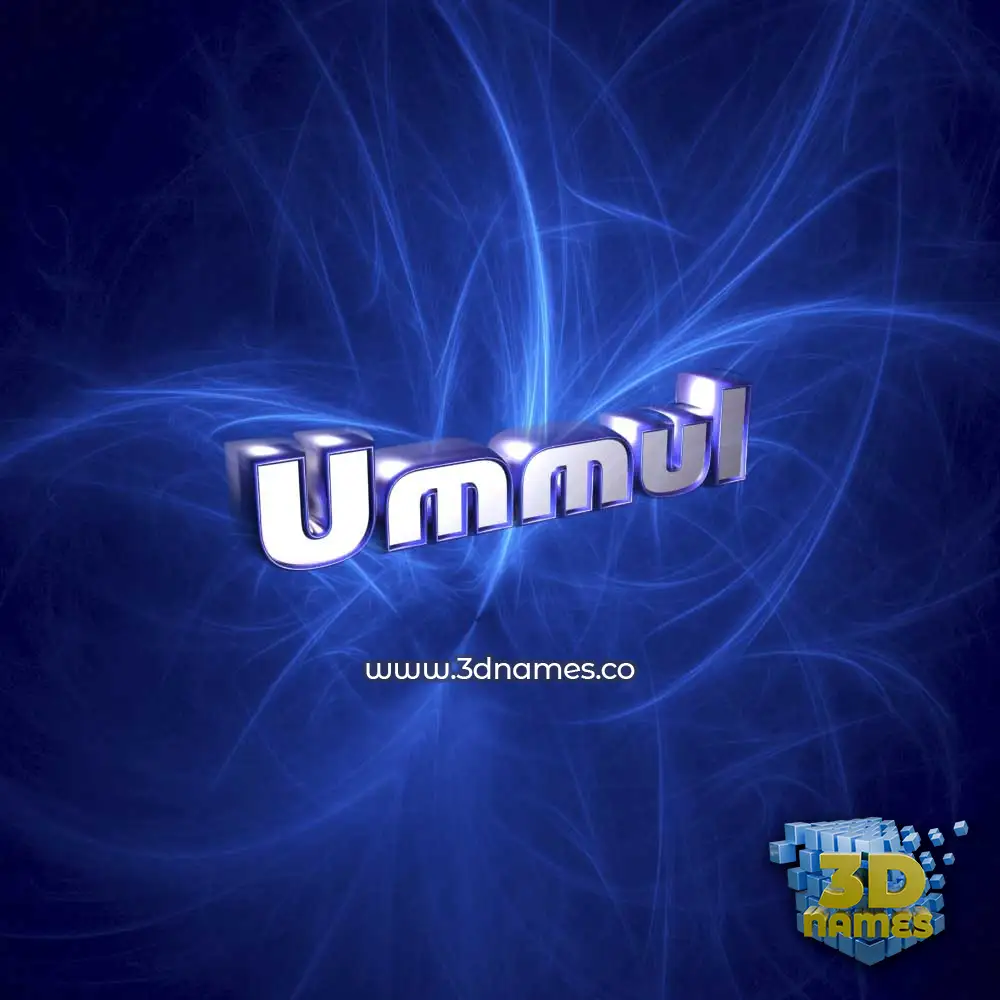 ummul in Plasma style - 3D name wallpaper