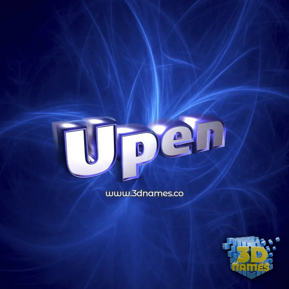 upen in Plasma style - 3D name wallpaper
