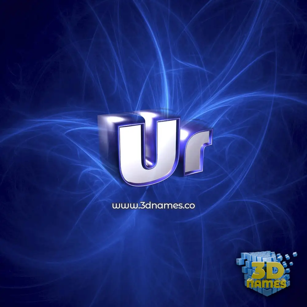 ur in Plasma style - 3D name wallpaper