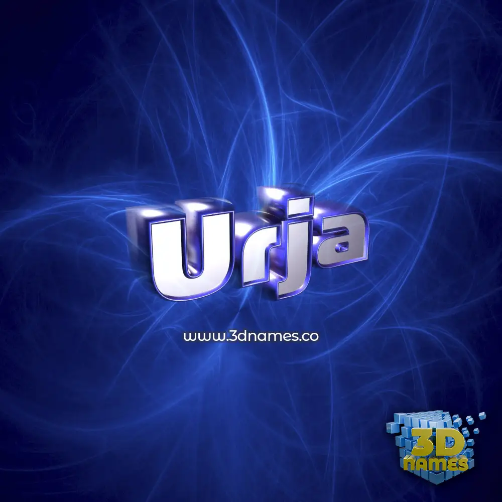 urja in Plasma style - 3D name wallpaper