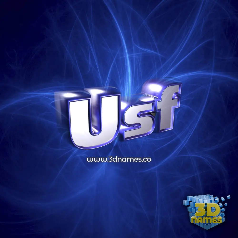 usf in Plasma style - 3D name wallpaper