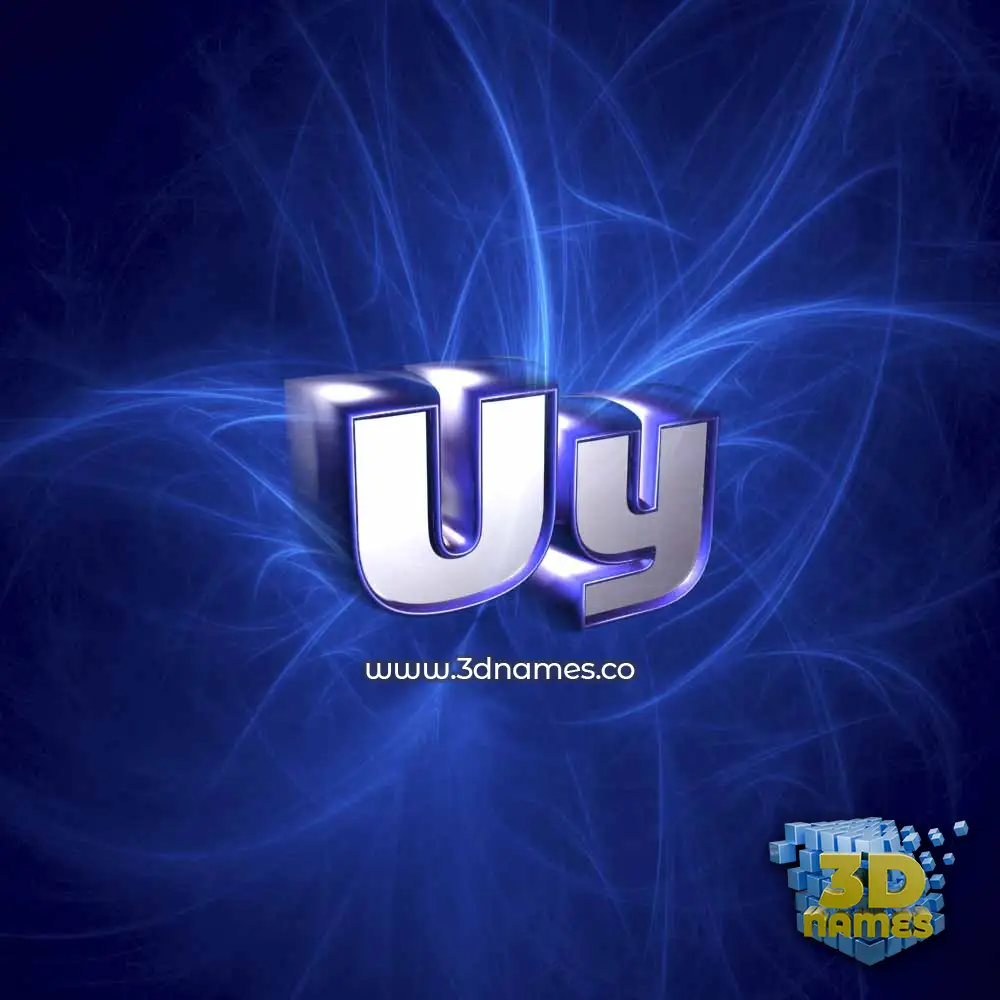 uy in Plasma style - 3D name wallpaper