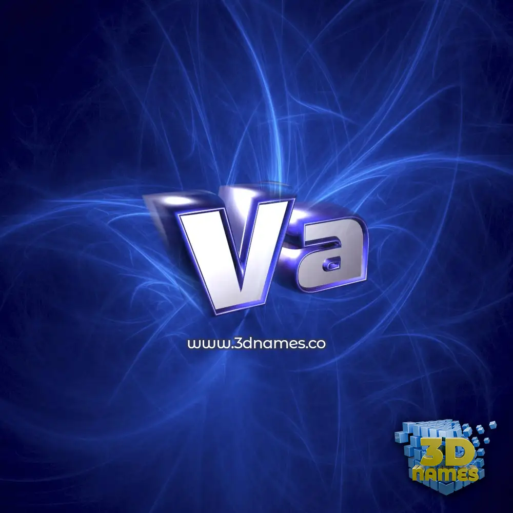 va in Plasma style - 3D name wallpaper