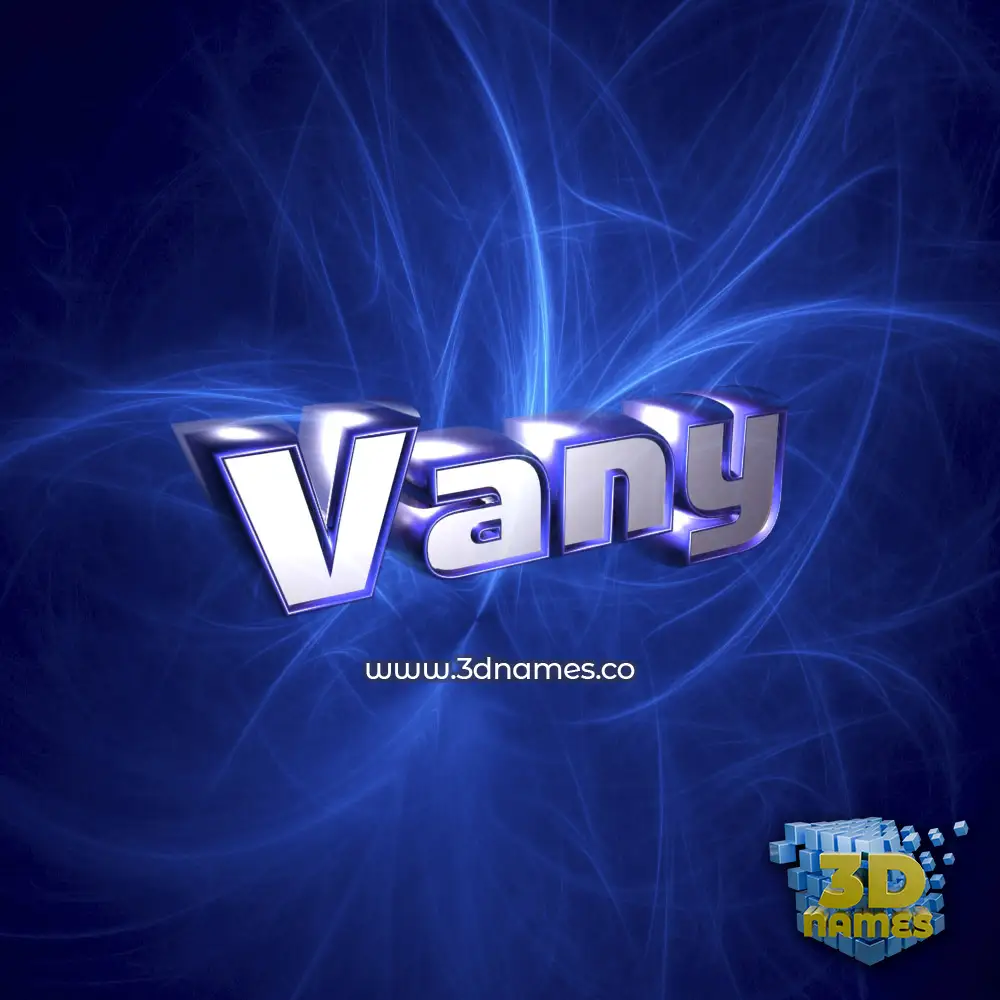 vany in Plasma style - 3D name wallpaper