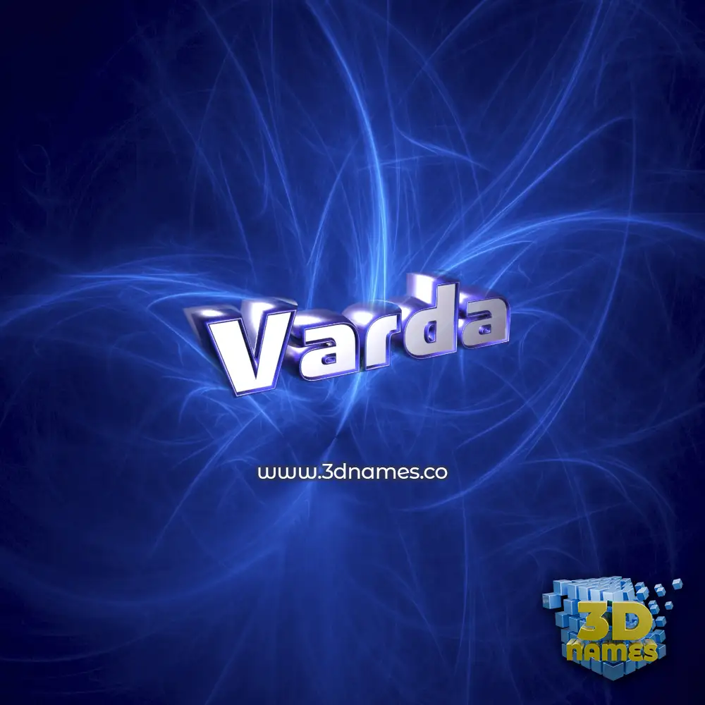 varda in Plasma style - 3D name wallpaper