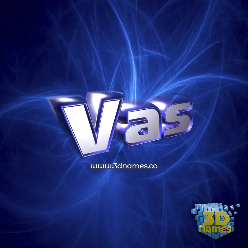 vas in Plasma style - 3D name wallpaper