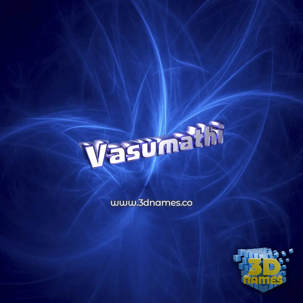 vasumathi in Plasma style - 3D name wallpaper