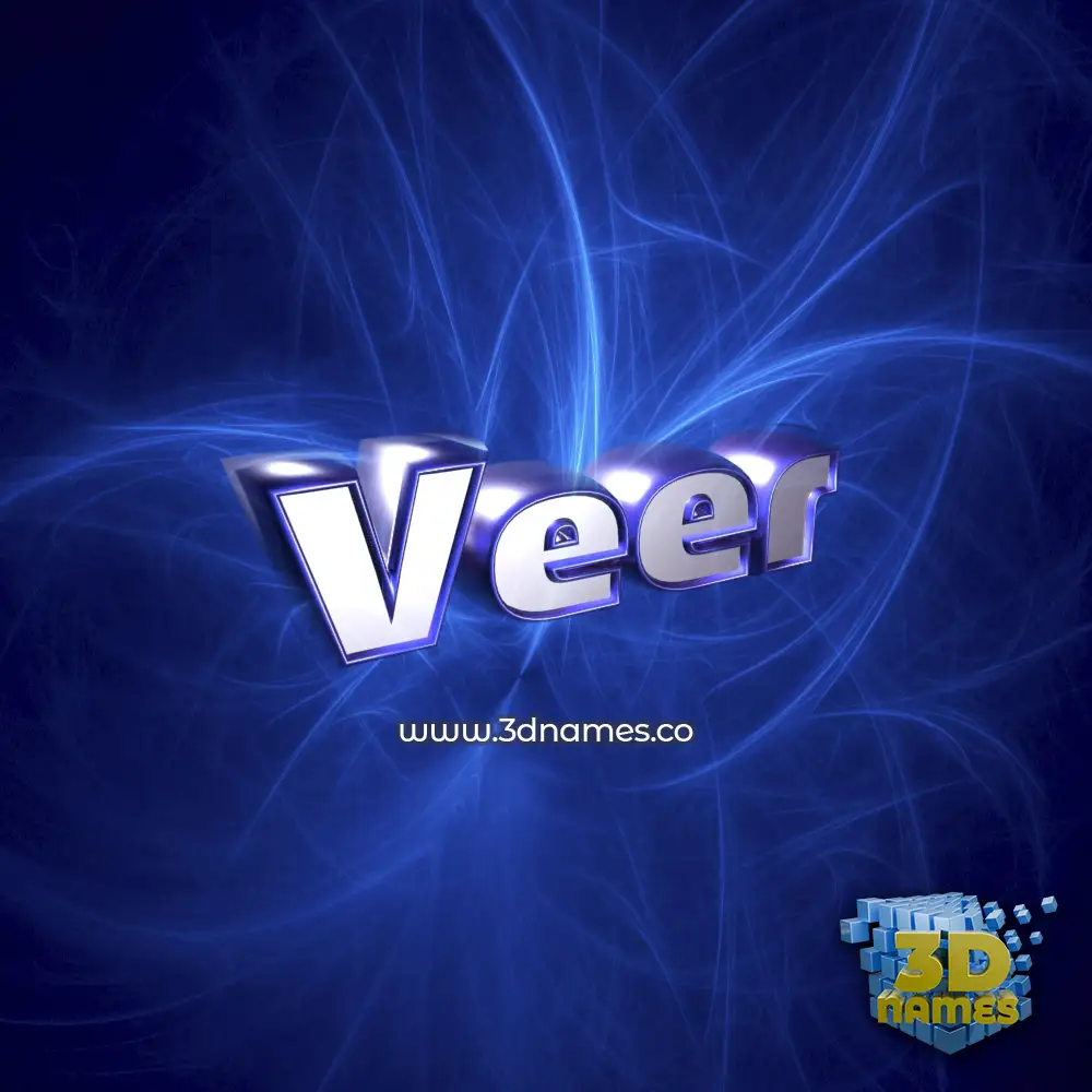 veer in Plasma style - 3D name wallpaper