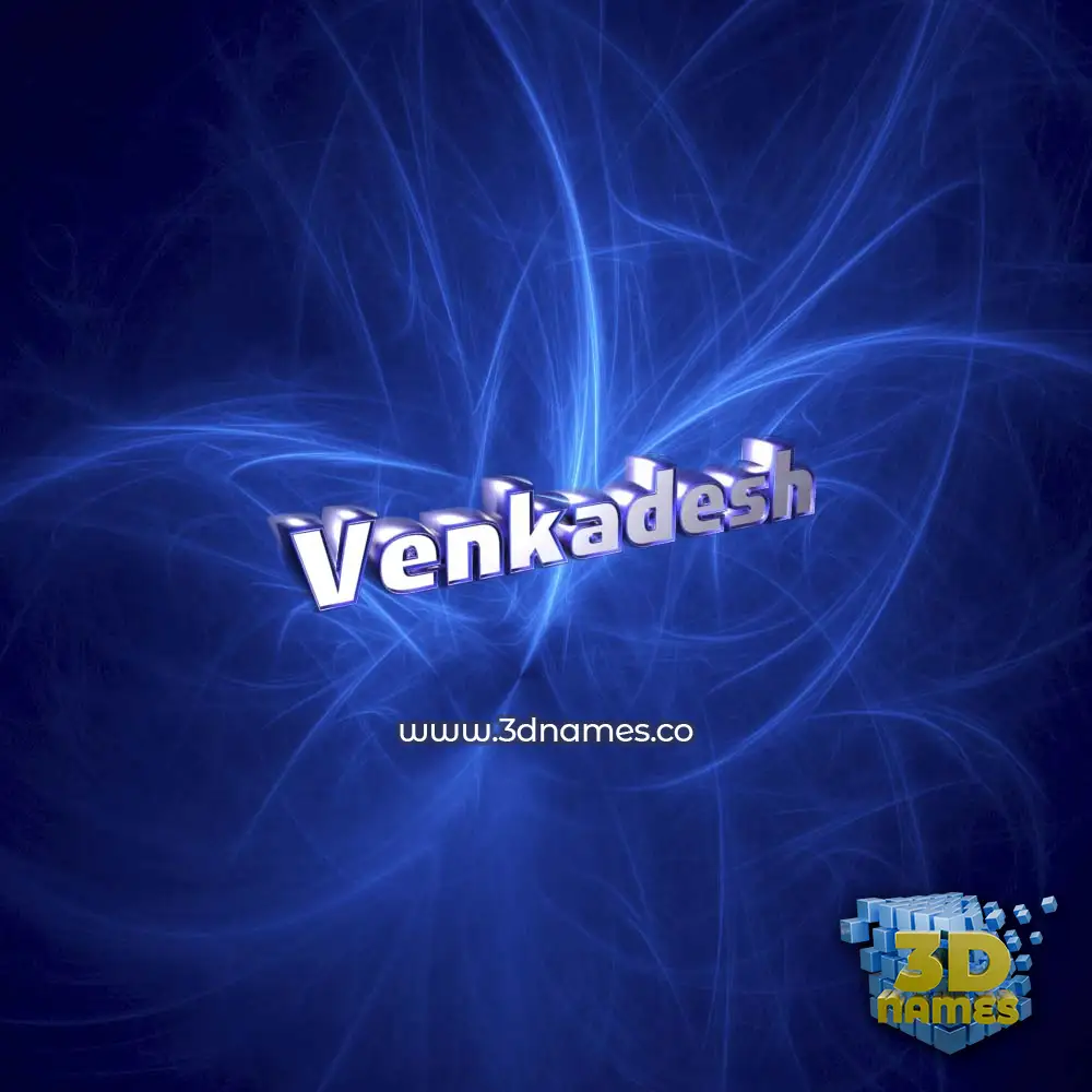 venkadesh in Plasma style - 3D name wallpaper