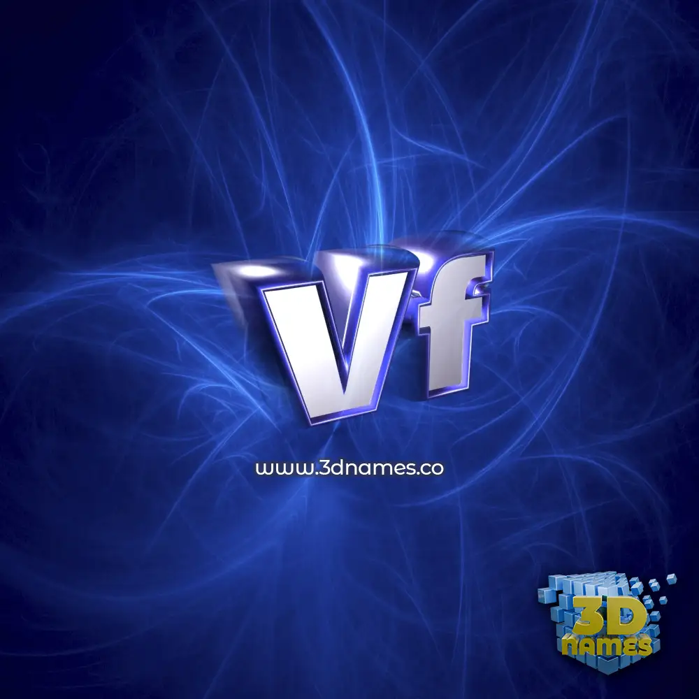 vf in Plasma style - 3D name wallpaper