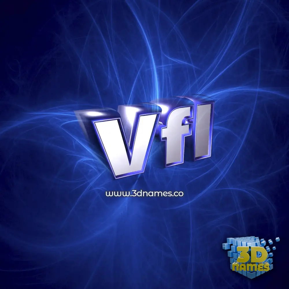 vfl in Plasma style - 3D name wallpaper