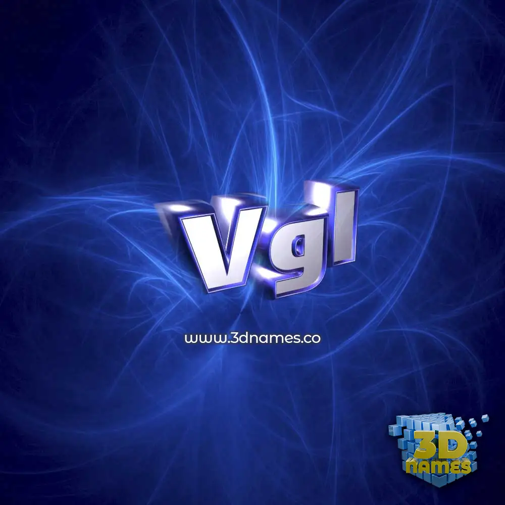vgl in Plasma style - 3D name wallpaper