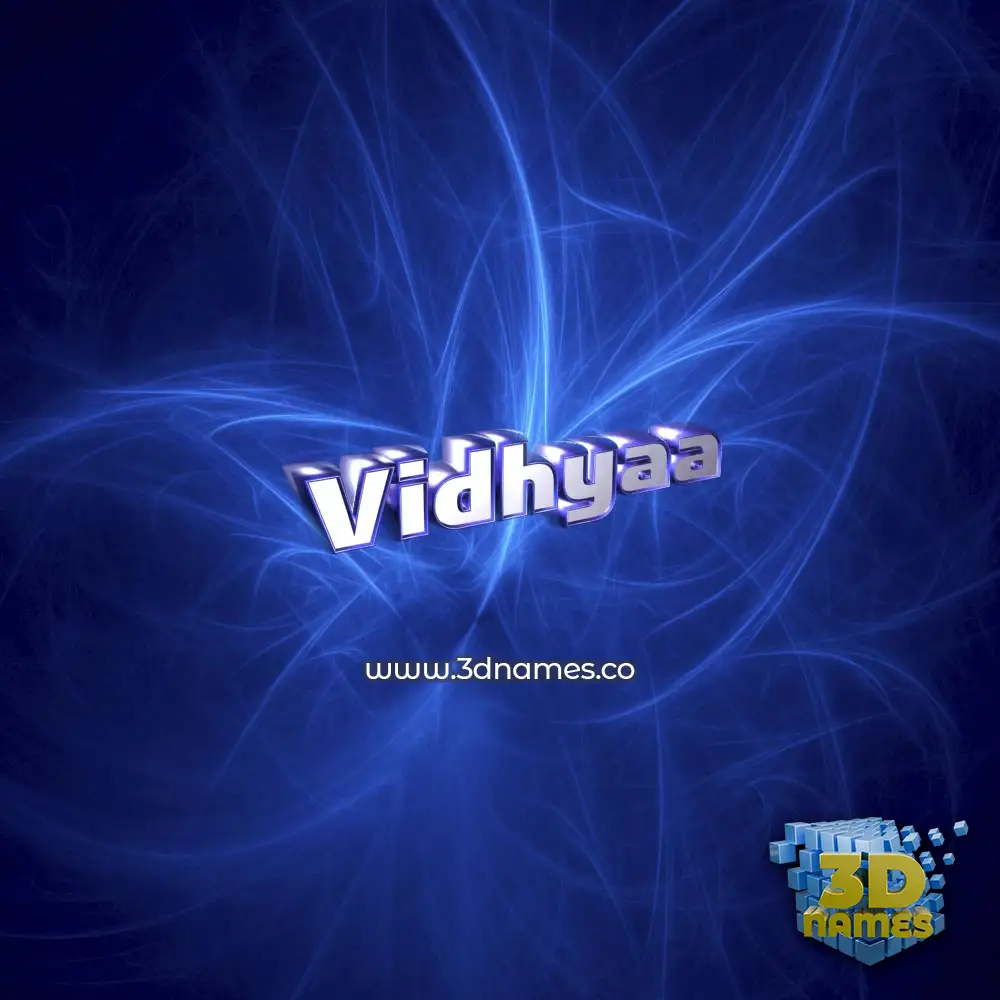 vidhyaa in Plasma style - 3D name wallpaper