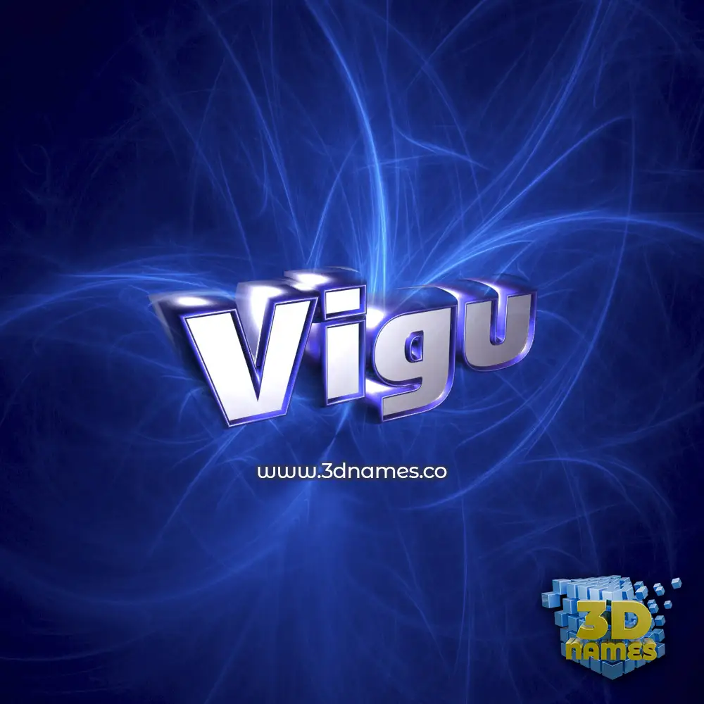 vigu in Plasma style - 3D name wallpaper