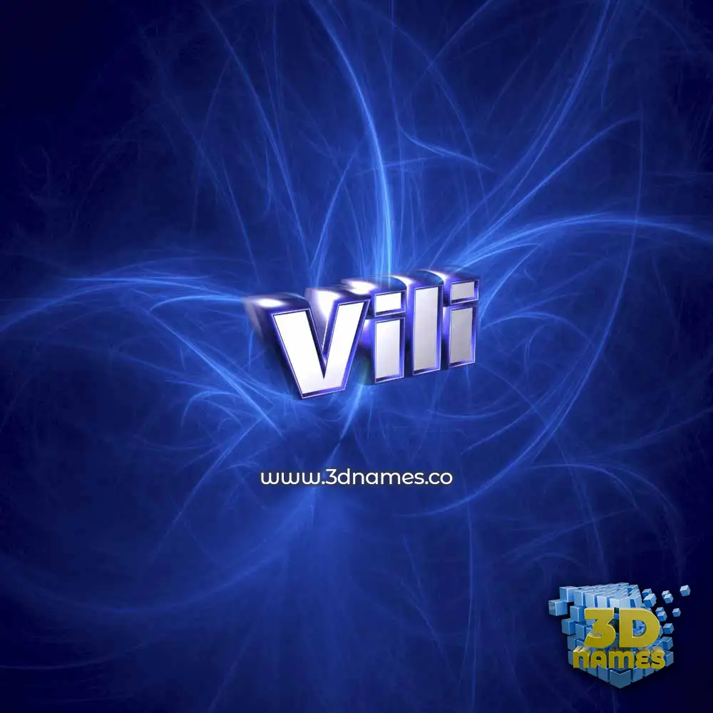 vili in Plasma style - 3D name wallpaper