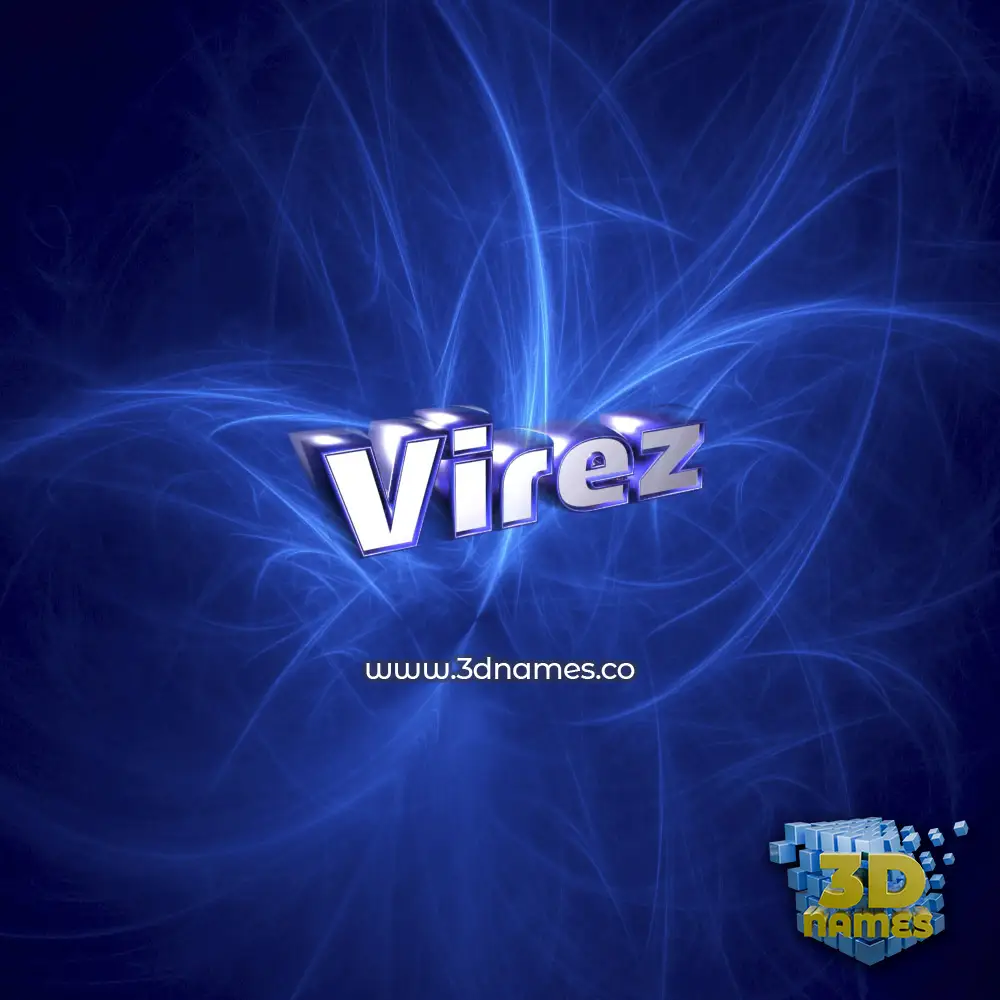 virez in Plasma style - 3D name wallpaper