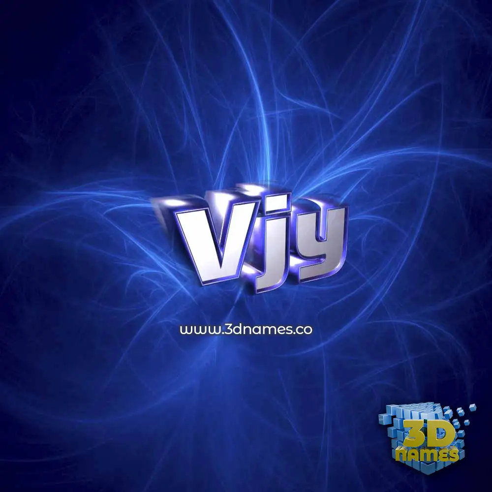 vjy in Plasma style - 3D name wallpaper