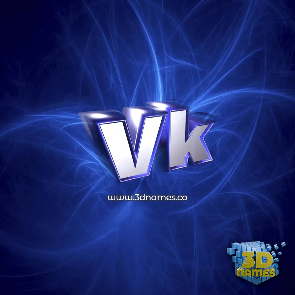 vk in Plasma style - 3D name wallpaper
