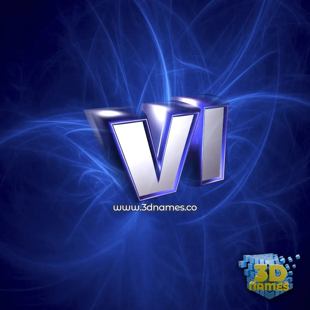 vl in Plasma style - 3D name wallpaper