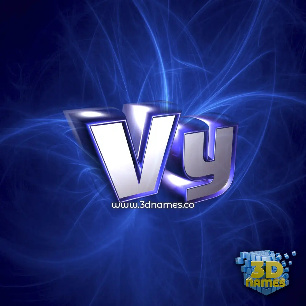vy in Plasma style - 3D name wallpaper