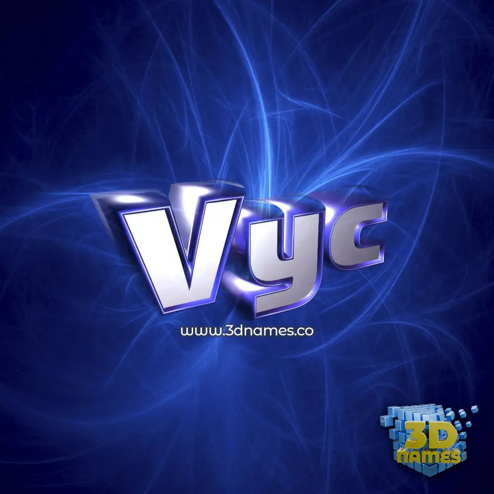 vyc in Plasma style - 3D name wallpaper