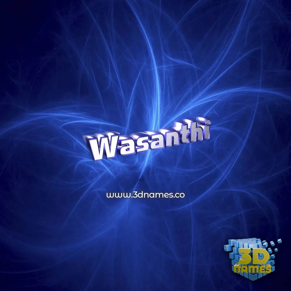 wasanthi in Plasma style - 3D name wallpaper