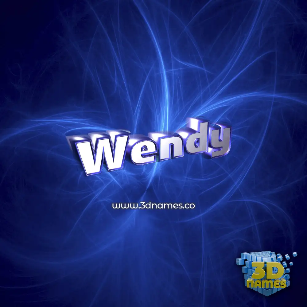 wendy in Plasma style - 3D name wallpaper