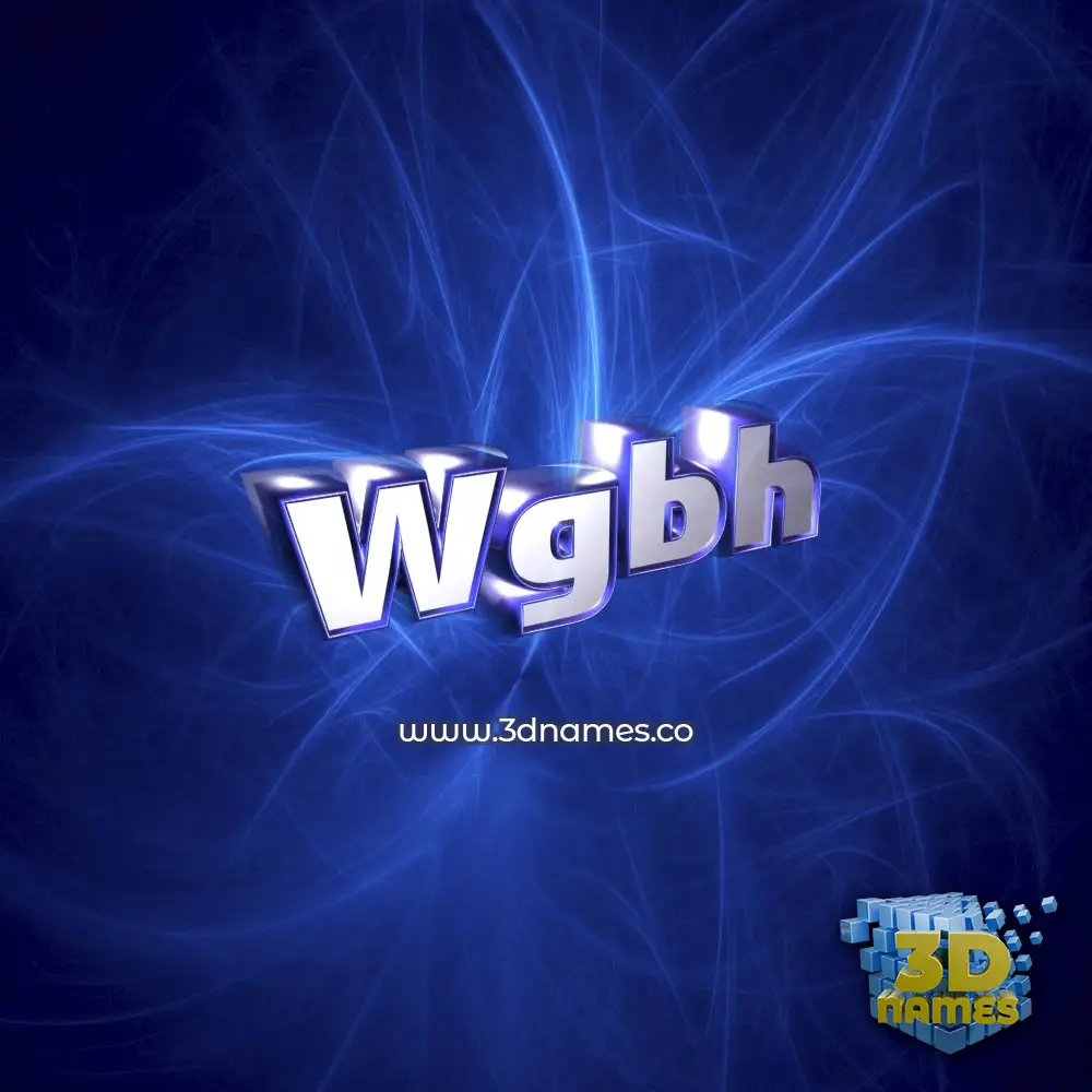 wgbh in Plasma style - 3D name wallpaper
