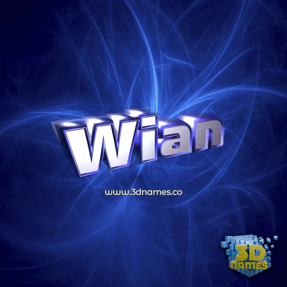 wian in Plasma style - 3D name wallpaper