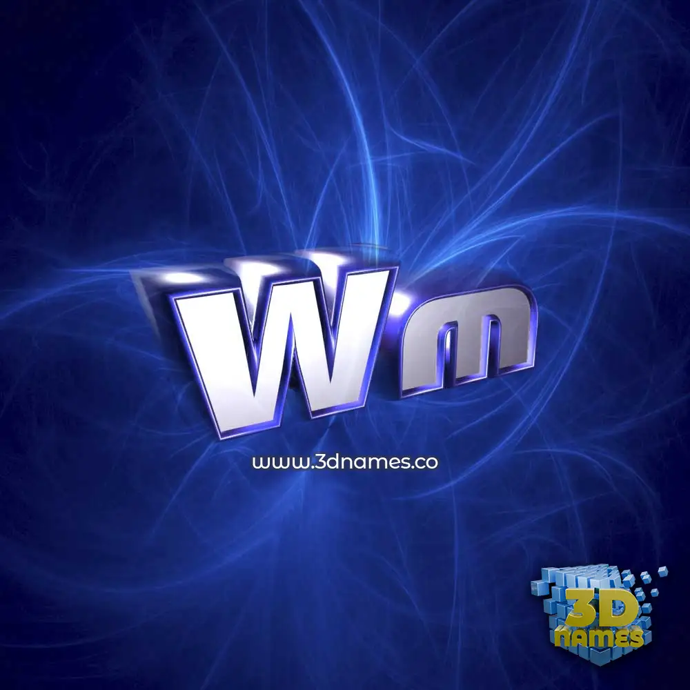 wm in Plasma style - 3D name wallpaper